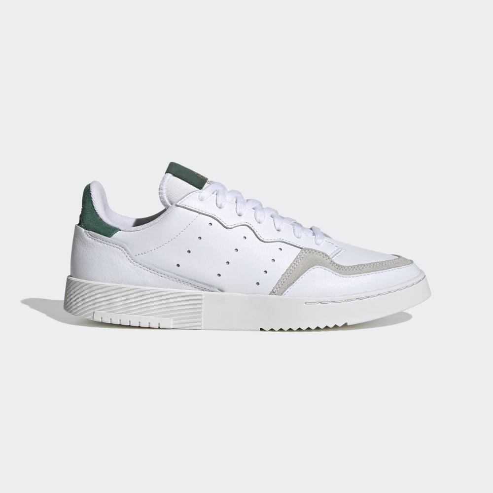 Adidas Women's Supercourt Originals Shoes White/Green Ireland EF5884